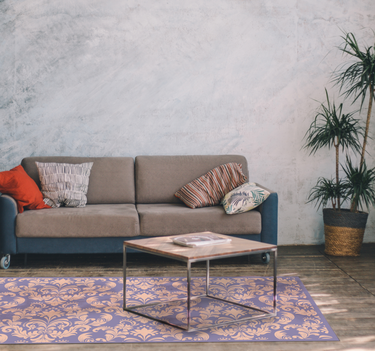 Tappeto vinile motivi dettaglio motivo barocco - TenStickers