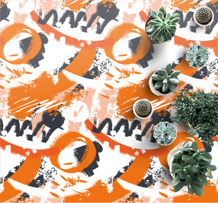 Tappeto vinile moderno forme astratte scoppiano - TenStickers