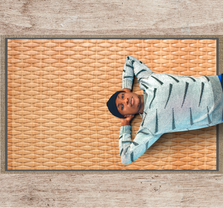 Passatoia corridoio vinile intreccio a canestro - TenStickers