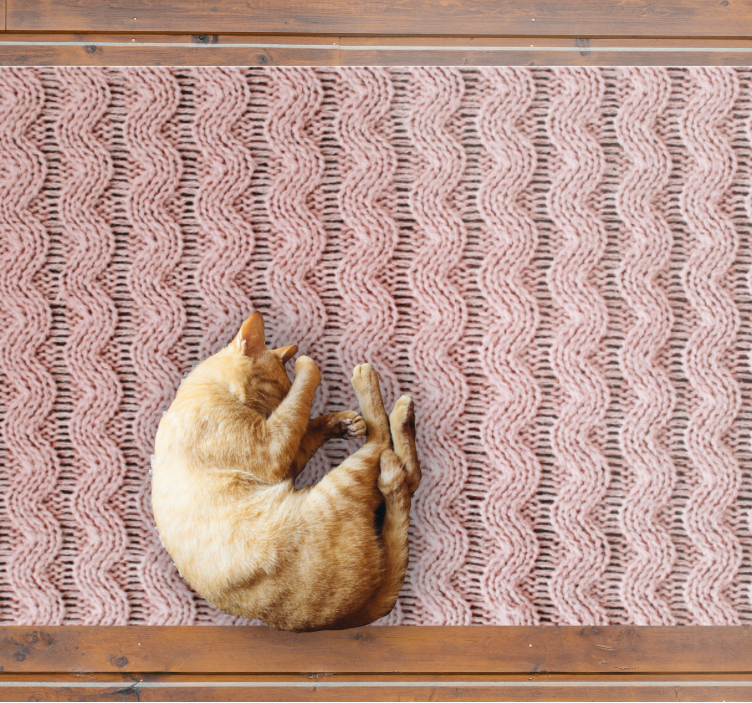 Tappeto vinile camera da letto motivo ondulato - TenStickers