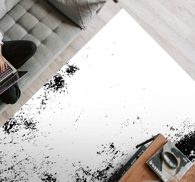 Tappeto vinile motivi stile grunge contrastivo - TenStickers