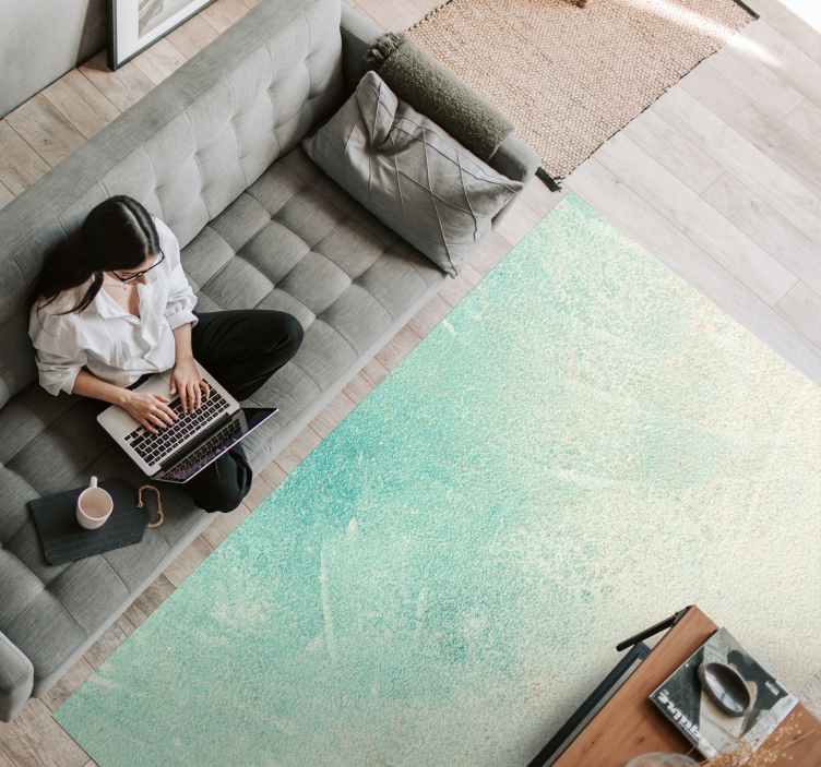 Tappeto vinile motivi superficie strutturata acqua - TenStickers