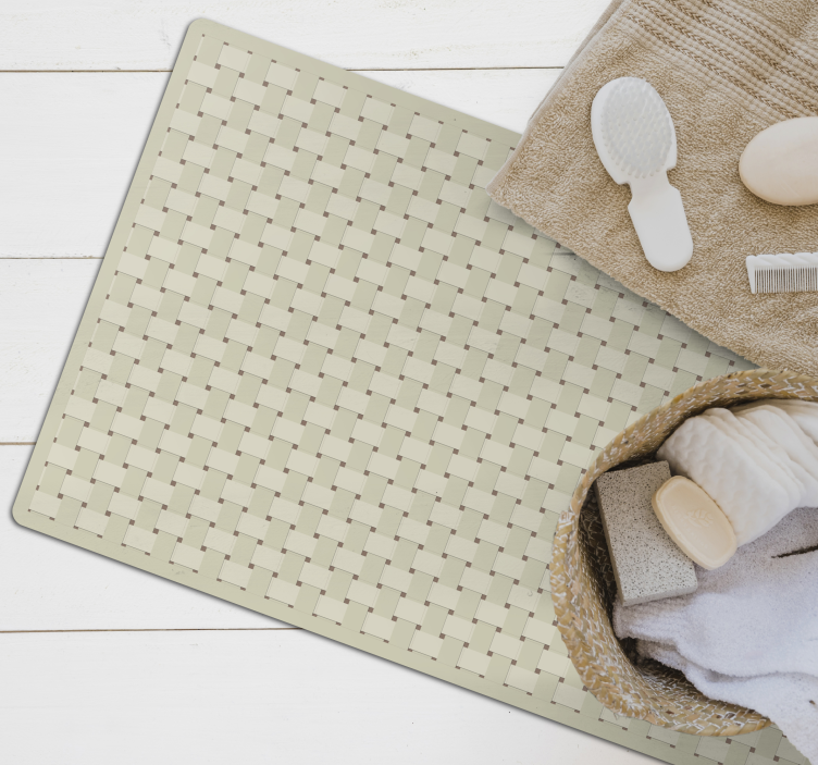 Tappeto vinile motivi trama tessuta - TenStickers