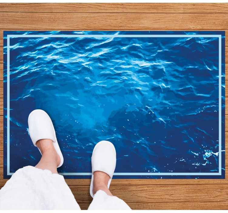 Tappeti vinile motivi onde oceaniche realistiche - TenStickers