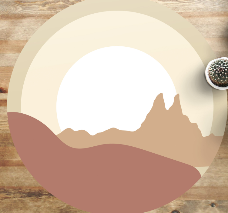 Tappeto vinile natura paesaggio minimalista - TenStickers