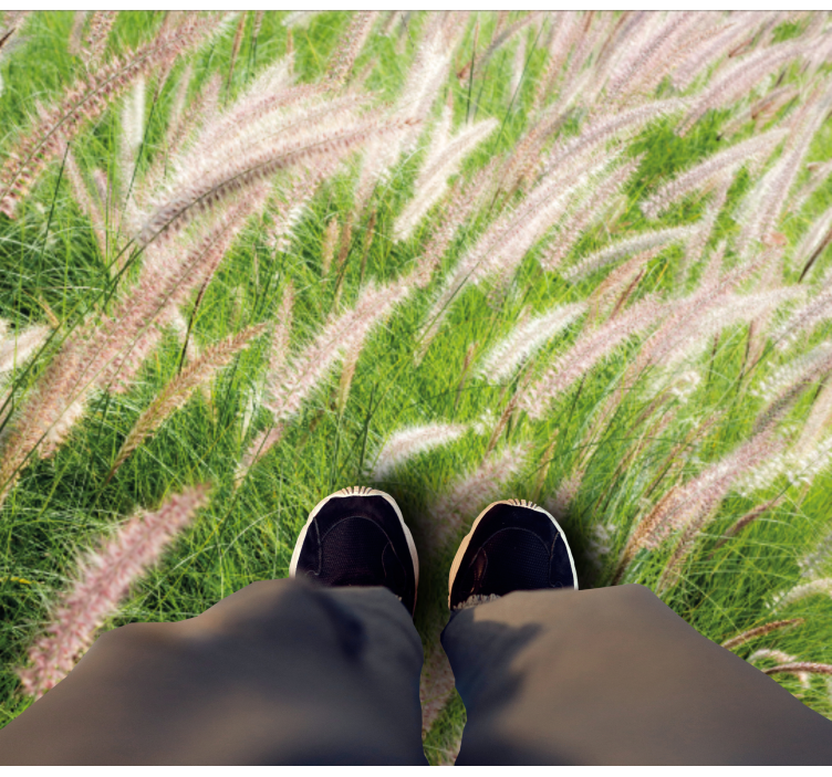 Tappeto vinile natura paesaggio verde lussureggiante - TenStickers