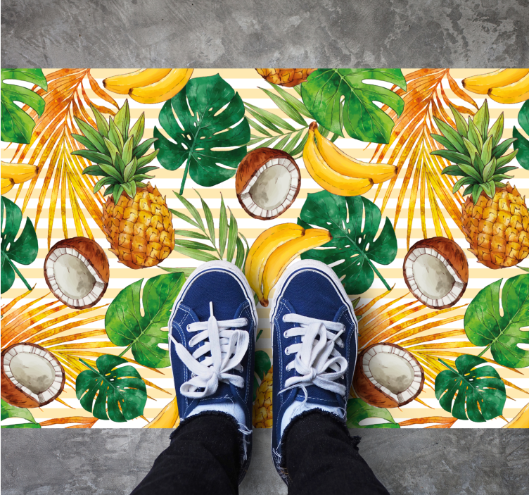 Tappeto pvc cucina paradiso di frutta tropicale - TenStickers