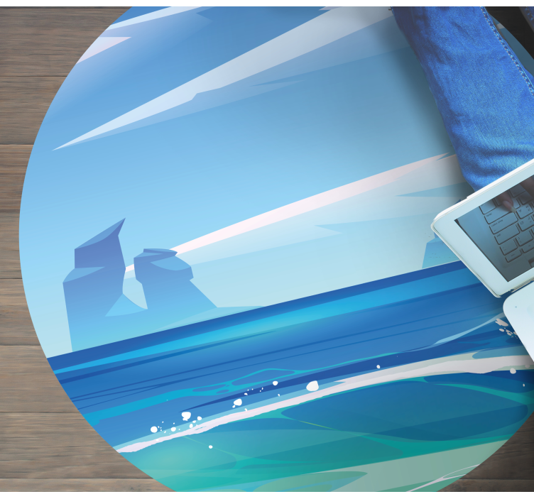 Tappeto vinile natura serenità costiera - TenStickers