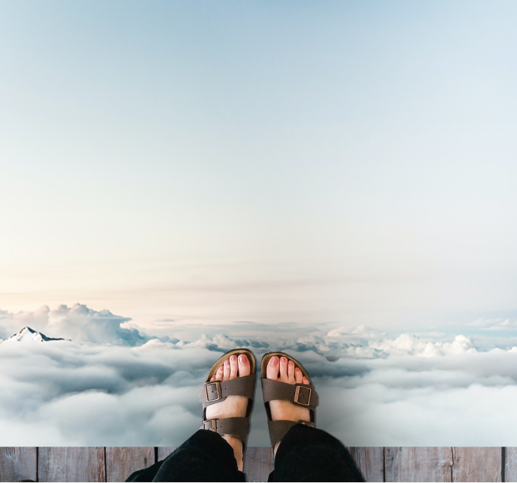 Tappeto vinile natura serenità del paesaggio nuvoloso - TenStickers