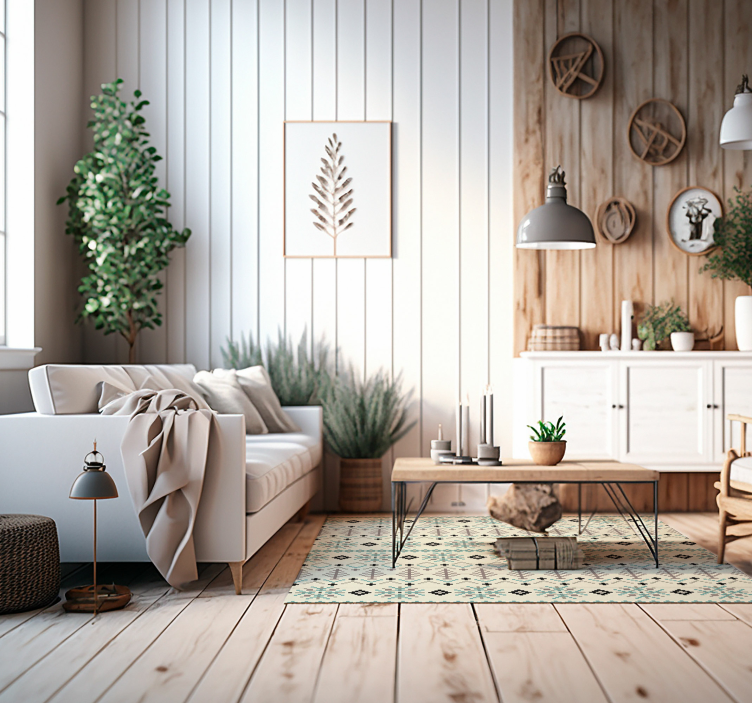 Tappeto vinile nordico modello scandinavo - TenStickers