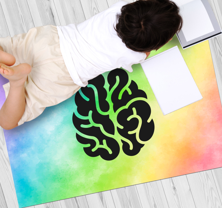 Tappeto vinile per bambini arcobaleno educativo - TenStickers