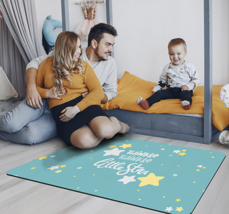 Tappeto vinile per bambini cameretta a tema stellare - TenStickers