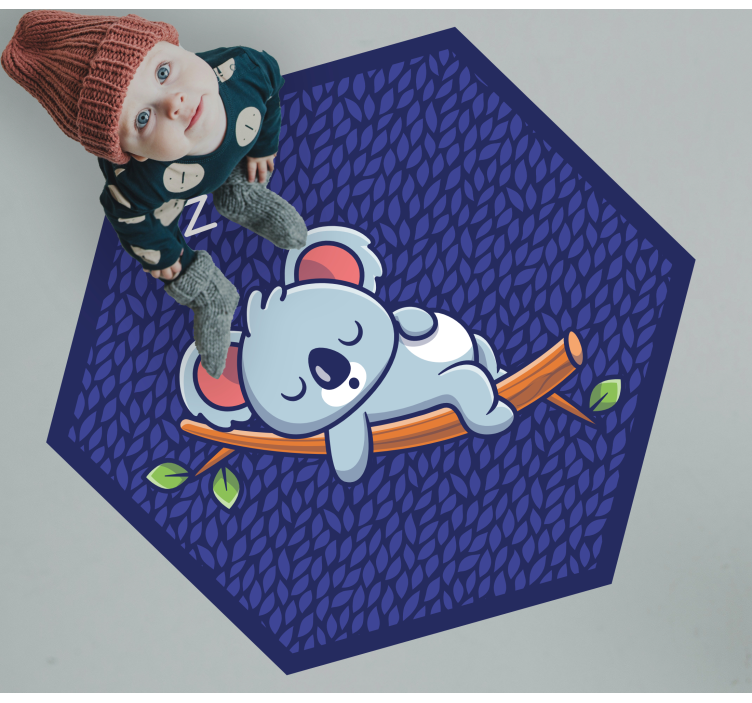 Tappeto vinile per bambini cucciolo di koala assonnato - TenStickers