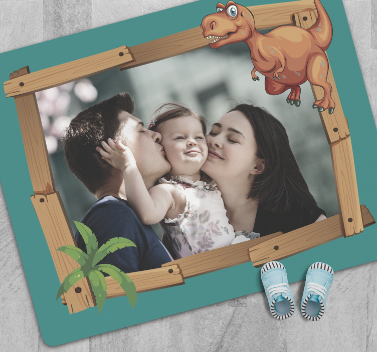 Tappeto vinile per bambini dinosauro personalizzabile - TenStickers