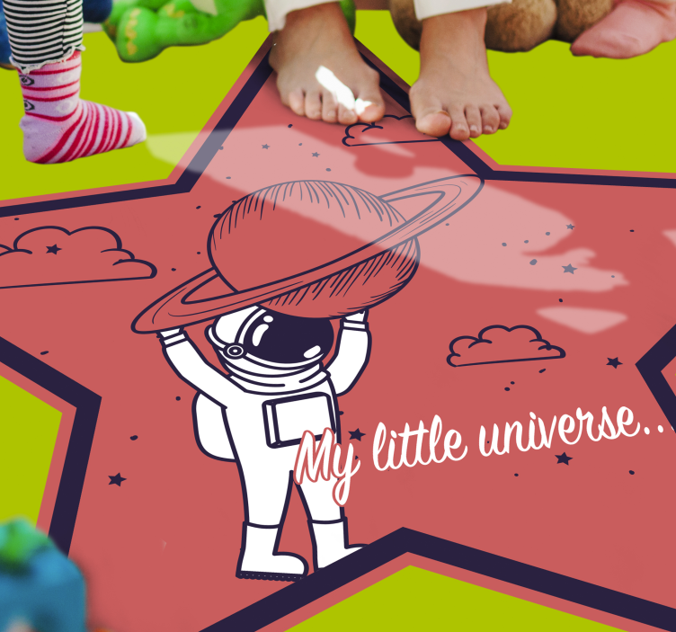 Tappeto vinile per bambini esploratore stellare astronauta - TenStickers