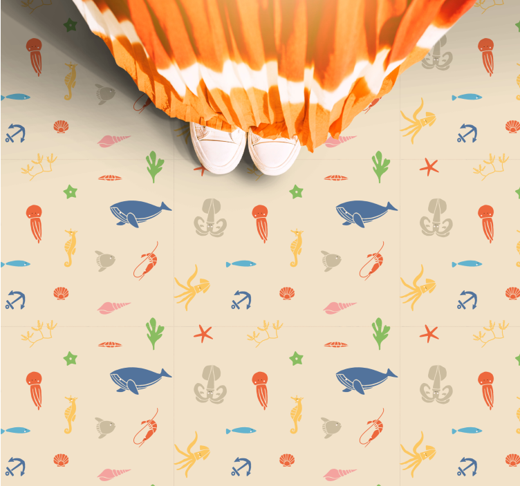 Tappeto vinile per bambini esplorazione subacquea - TenStickers