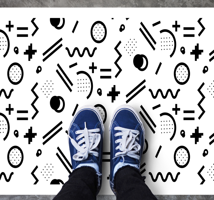 Tappeto vinile per bambini gioco di pattern dinamici - TenStickers