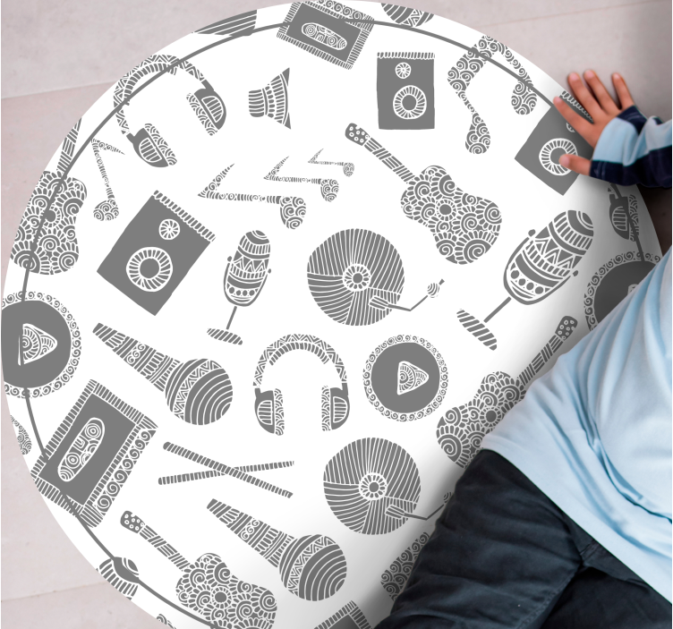 Tappeto vinile per bambini modelli di strumenti musicali - TenStickers
