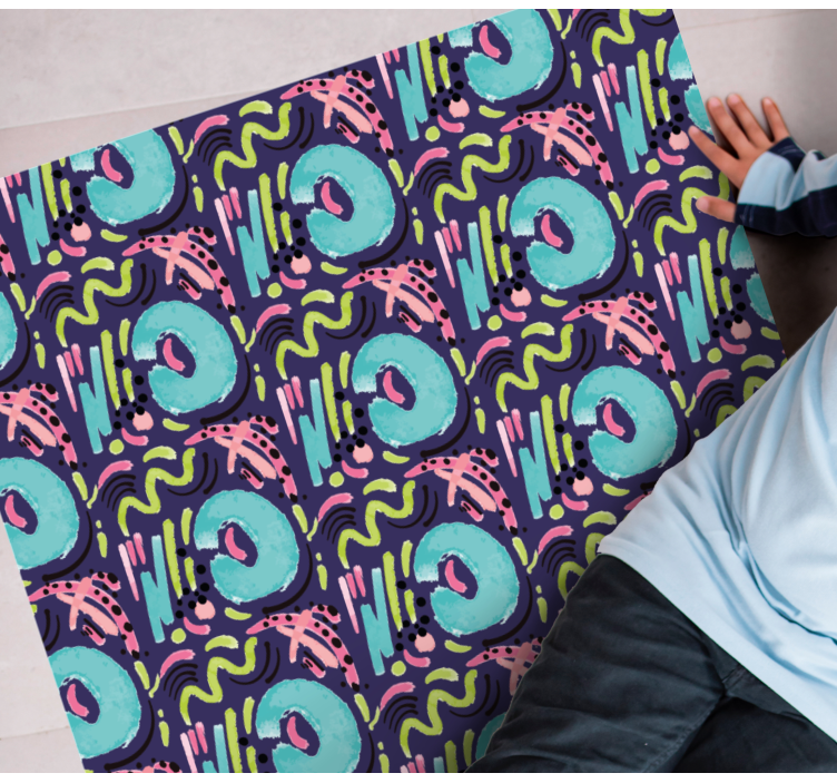 Tappeto vinile per bambini motivo colorato e giocoso - TenStickers