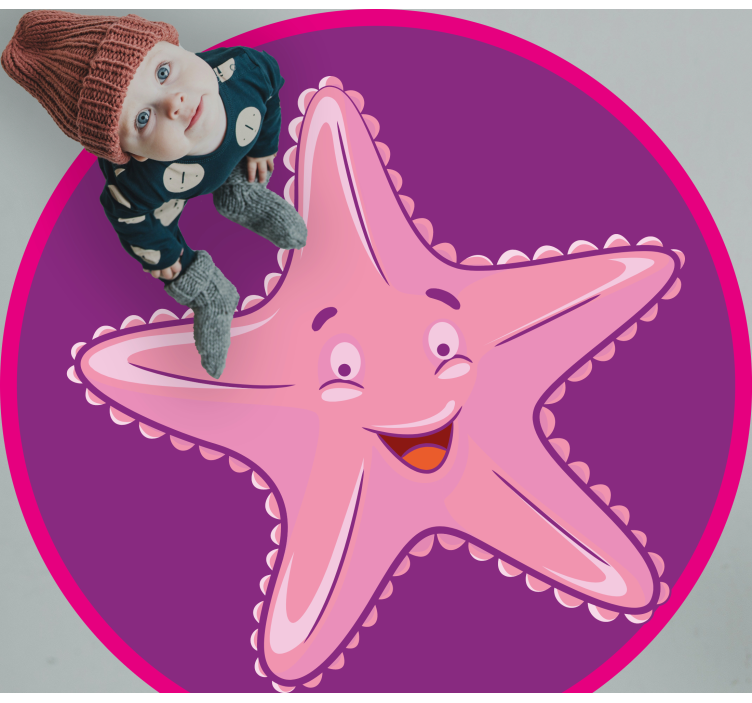 Tappeto vinile per bambini personaggio stella marina - TenStickers