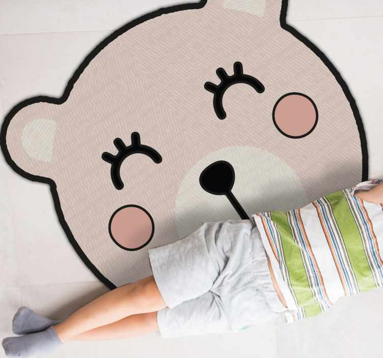 Tappeto vinile per bambini pezzo di carattere dell'orso - TenStickers