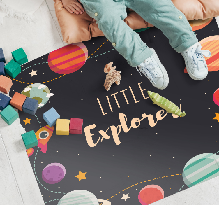 Tappeto vinile per bambini piccolo esploratore - TenStickers