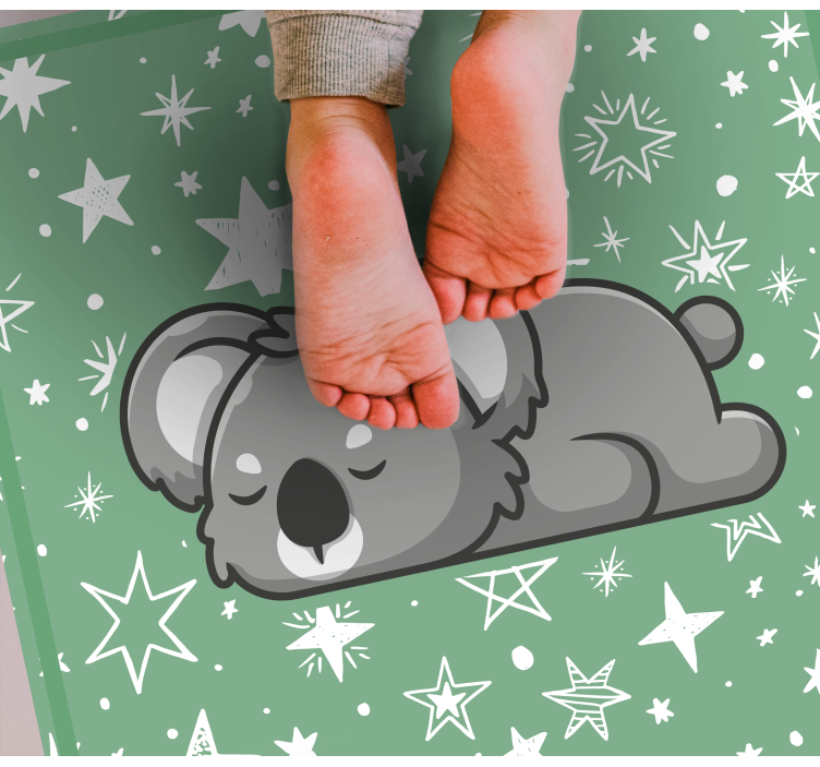 Tappeto vinile per bambini stelle koala addormentate - TenStickers