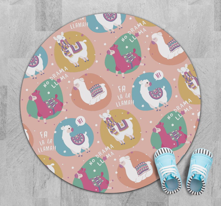 Tappeto vinile per bambini vivace circolo di lama - TenStickers