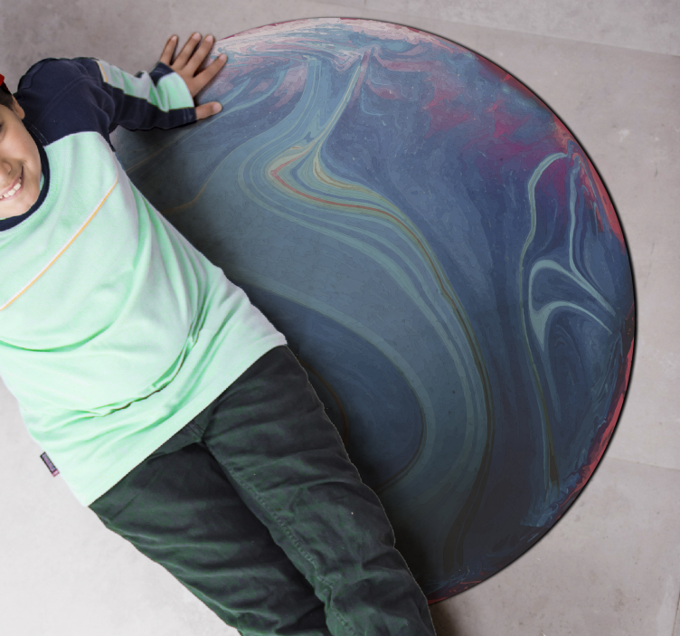 Tappeto vinile per bambini vorticoso marmorizzato - TenStickers