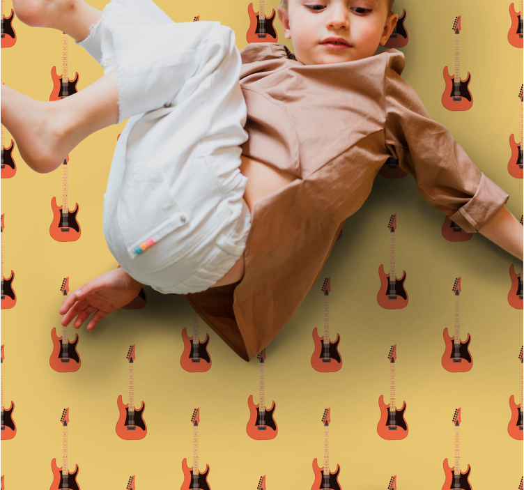 Tappeto vinile per ragazzi chitarra elettrica focale - TenStickers