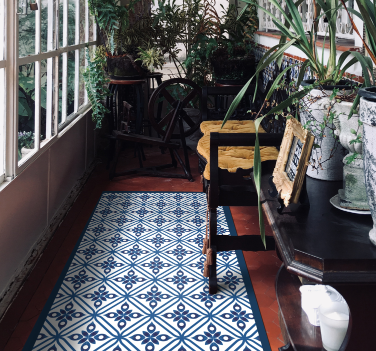 Tappeto vinile piastrelle disegno del modello di piastrelle - TenStickers