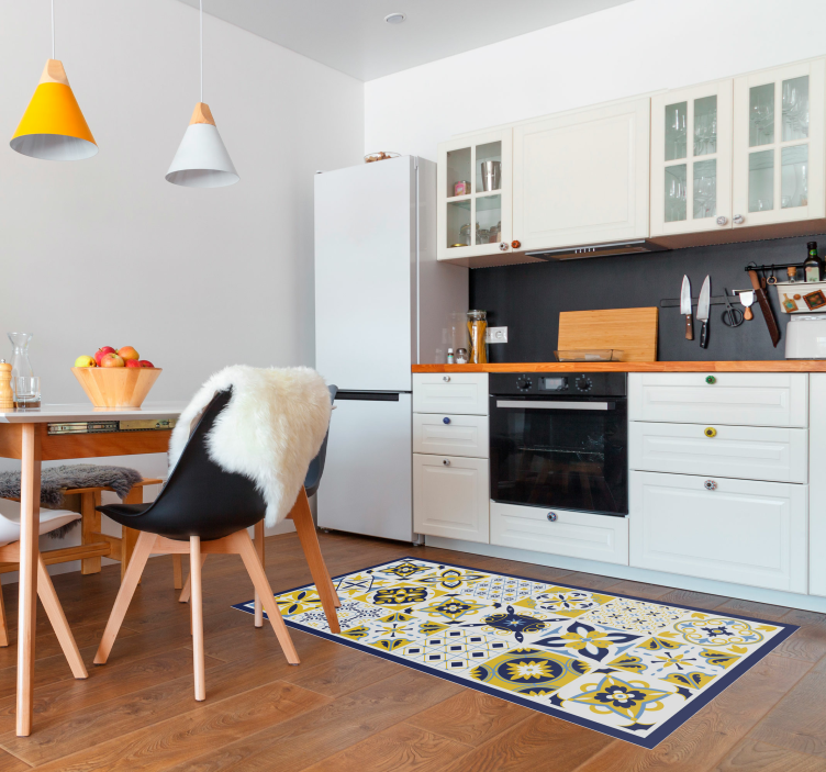 Tappeto vinile piastrelle insieme di tessere di mosaico - TenStickers