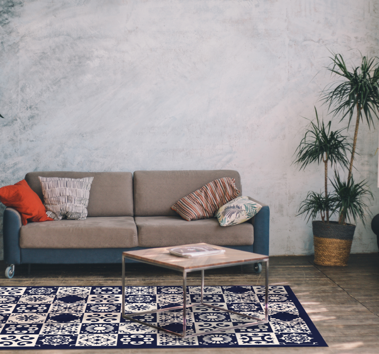 Tappeto vinile piastrelle intricate piastrelle - TenStickers