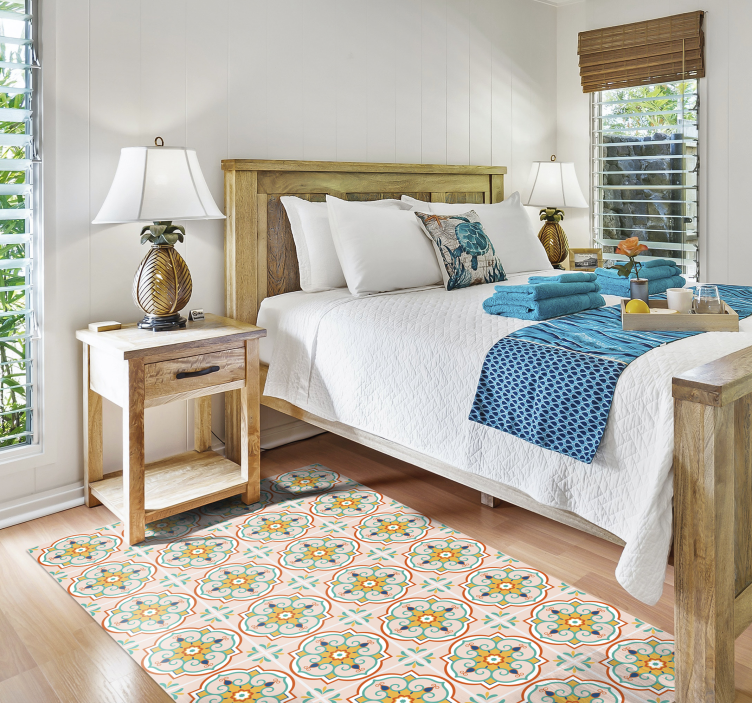 Tappeto vinile piastrelle motivo a mosaico - TenStickers