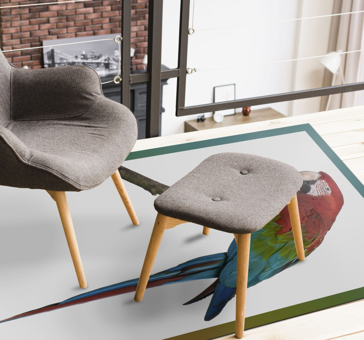 Tappeto vinile animali ara colorata - TenStickers