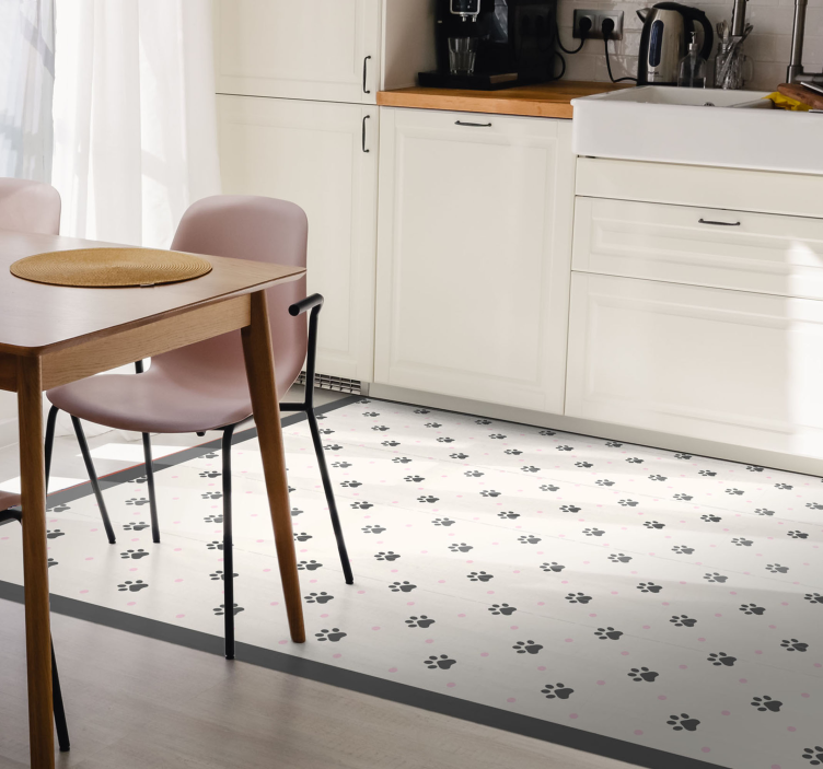 Tappeto vinile stampa animale modello di impronta di zampa - TenStickers