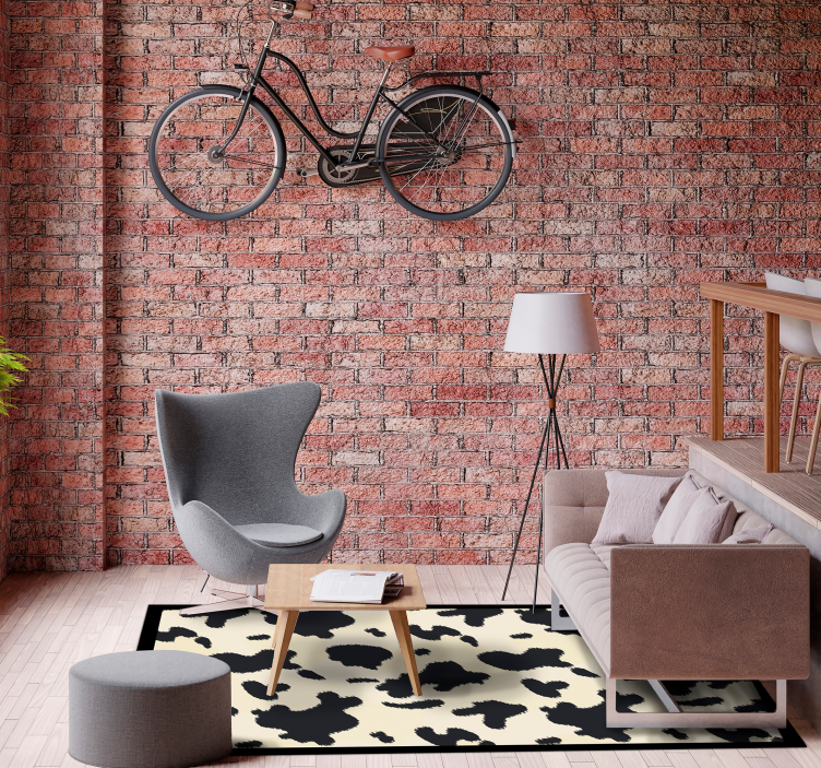 Tappeto vinile stampa animale modello in pelle di vacchetta - TenStickers