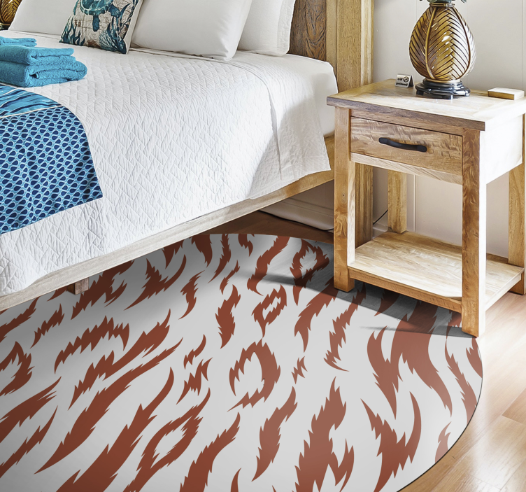 Tappeto vinile stampa animale motivo a strisce di tigre - TenStickers