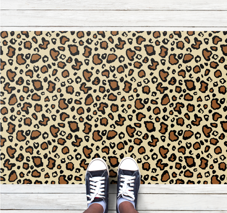 Tappeto vinile stampa animale motivo macchie leopardo - TenStickers