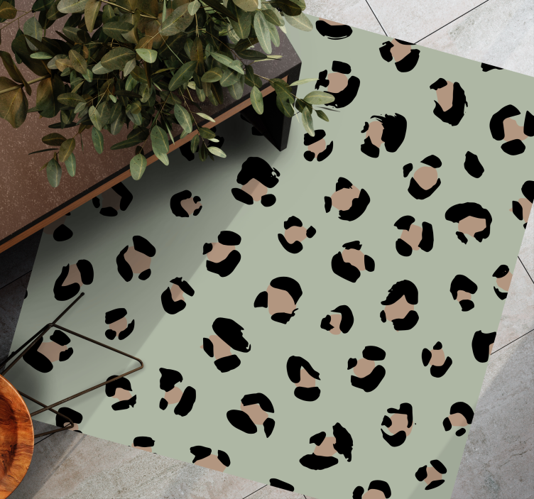 Tappeto vinile stampa animale pelle di leopardo - TenStickers