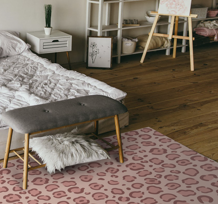 Tappeto vinile stampa animale puntini di leopardo - TenStickers