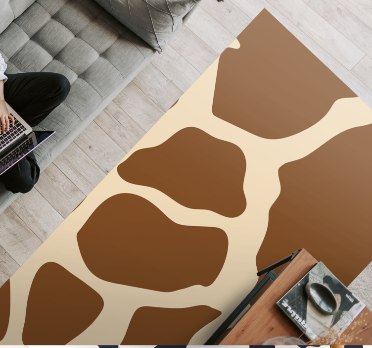Tappeto vinile stampa animale stile modello giraffa - TenStickers