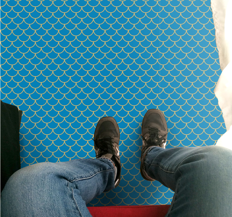 Tappeto vinile strade motivo ad acqua smerlata - TenStickers