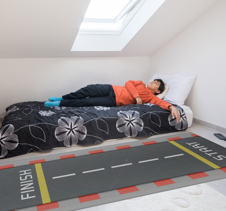 Tappeto vinile strade pista da corsa classica - TenStickers