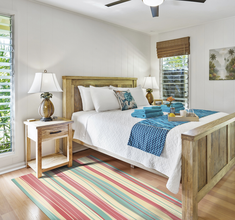 Tappeto vinile strisce colorazione a righe - TenStickers