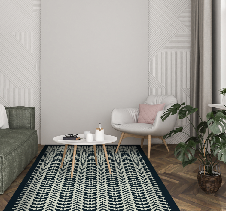 Tappeto vinile strisce complessità del chevron - TenStickers