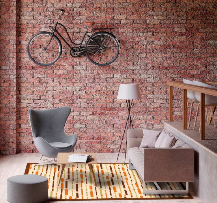 Tappeto vinile strisce decoro a motivi lineari - TenStickers