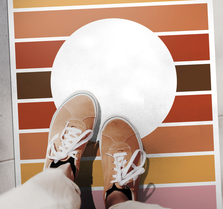 Tappeto vinile strisce disegno a strisce geometriche - TenStickers