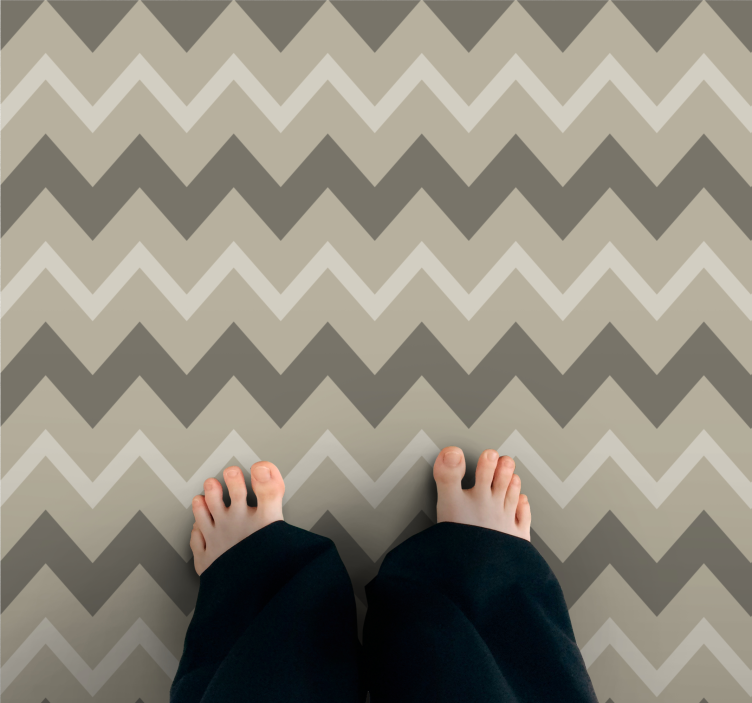 Tappeto vinile strisce motivi a righe chevron - TenStickers