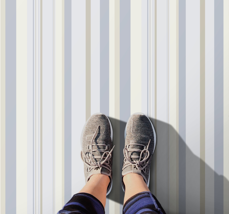 Tappeto vinile strisce motivo a righe chic - TenStickers